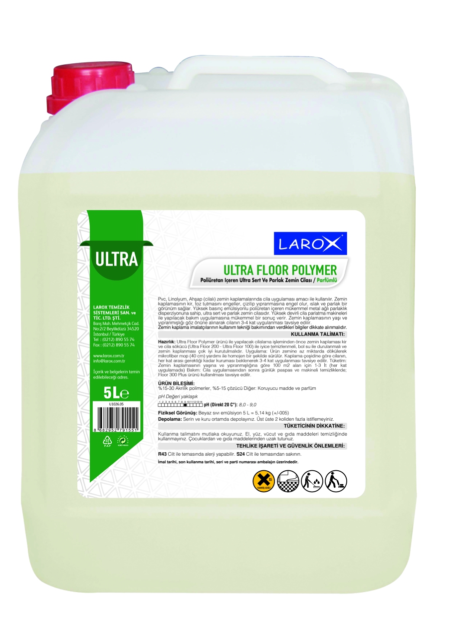  ULTRA FLOOR POLYMER - Ultra-Hard Floor Polish with Poiurethane