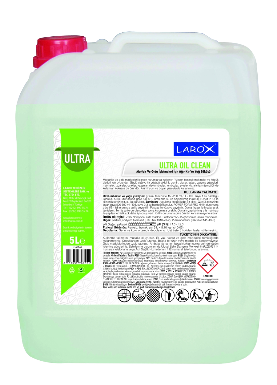 ULTRA OIL CLEAN Ağır Kir ve Yağ Çözücü