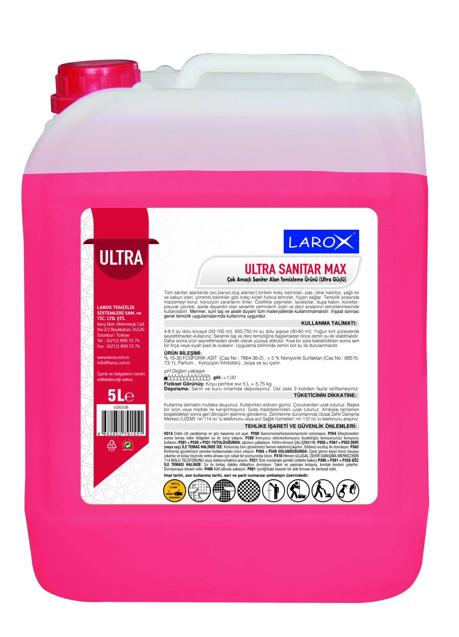 ULTRA SANITAR MAX - Powerful Bathroom, Wc Cleaning Product
